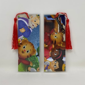 Daniel Tiger's Neighborhood (2) Bookmarks • An ArtfullyAltered Handmade Bookmark