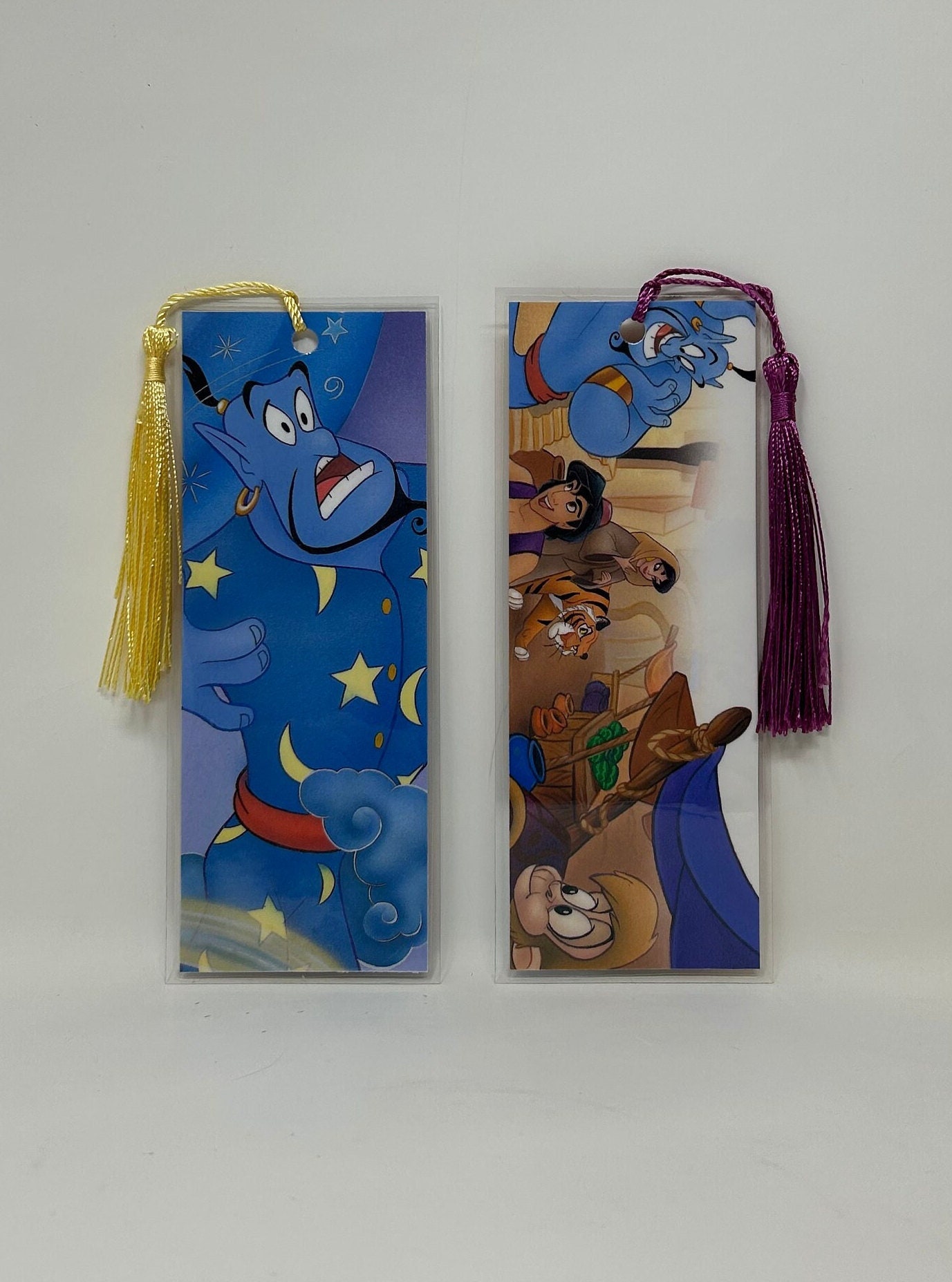Disney: Aladdin (2) Bookmarks • an Artfullyaltered Handmade Bookmark - Etsy