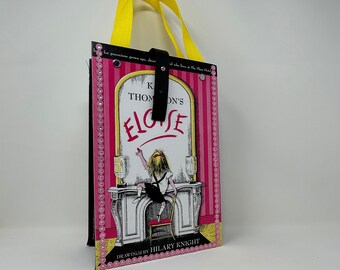 Eloise Repurpose Book - Library Book Bag • An ArtfullyAltered Handmade Book Bag