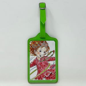 Fancy Nancy • An ArtfullyAltered Handmade Backpack/Luggage Tag