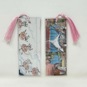 Angelina Ballerina (2) Bookmarks • An ArtfullyAltered Handmade Bookmark