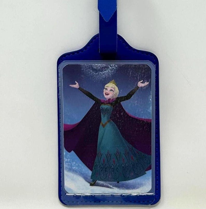 Disney: Frozen • An ArtfullyAltered Handmade Backpack/Luggage Tag image 1