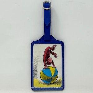 Curious George • An ArtfullyAltered Handmade Backpack/Luggage Tag