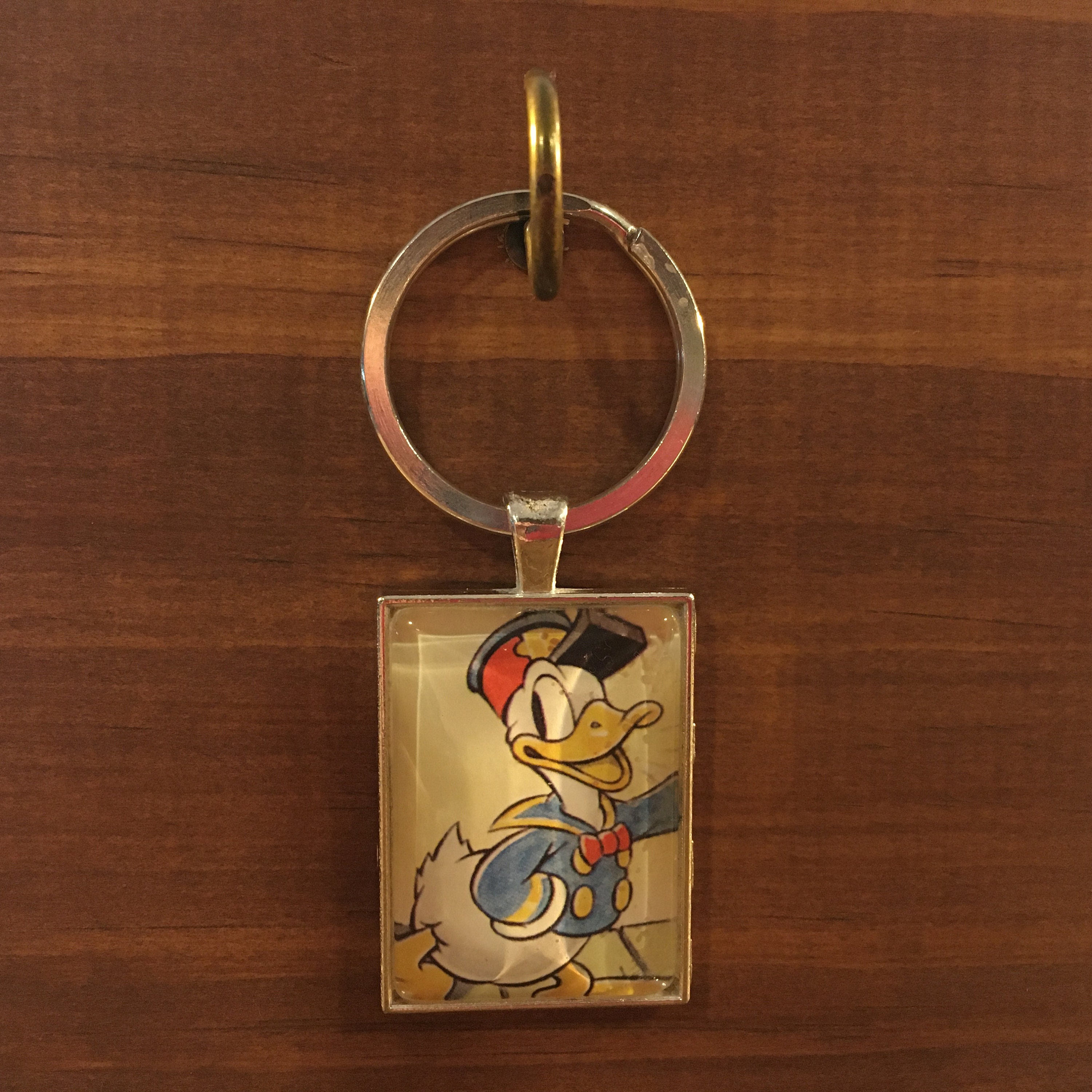 Disney Donald Duck Keychain An ArtfullyAltered Handmade Etsy