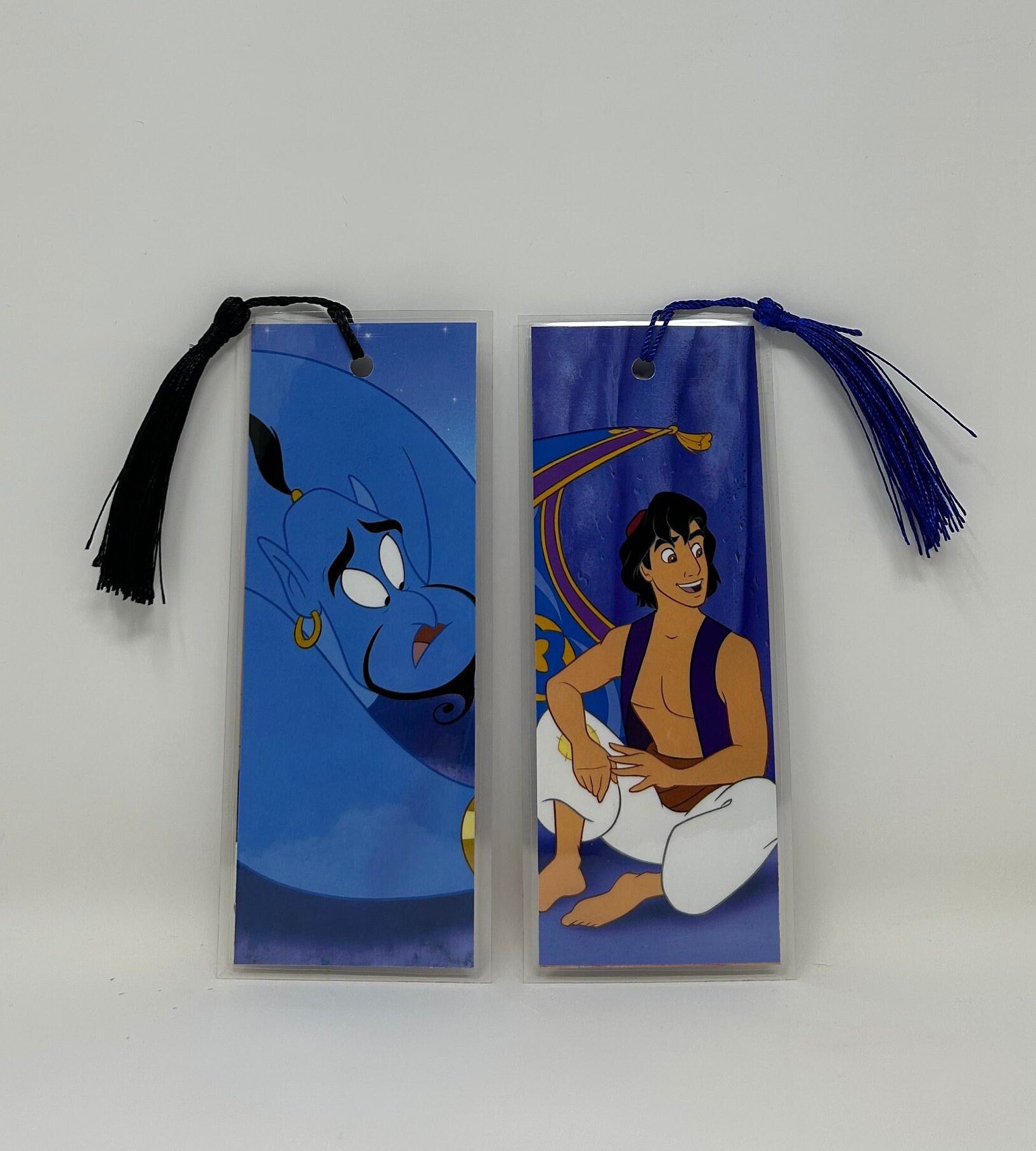 Disney: Aladdin (2) Bookmarks • an Artfullyaltered Handmade Bookmark - Etsy