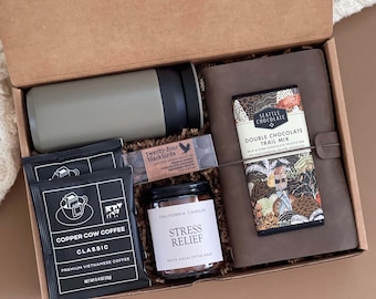 Thank You Gift Box For Men and Women, Corporate Gifting, Hygge Gift Box, Employee Appreciation gift, Birthday Gift Basket for Dad, Friend