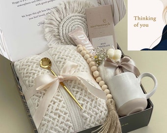 Thinking of You Gift Box for Women | Sympathy Care Package for Her, Sorry For Your Loss Gift Basket, Sending Hugs Self Care Package for Her