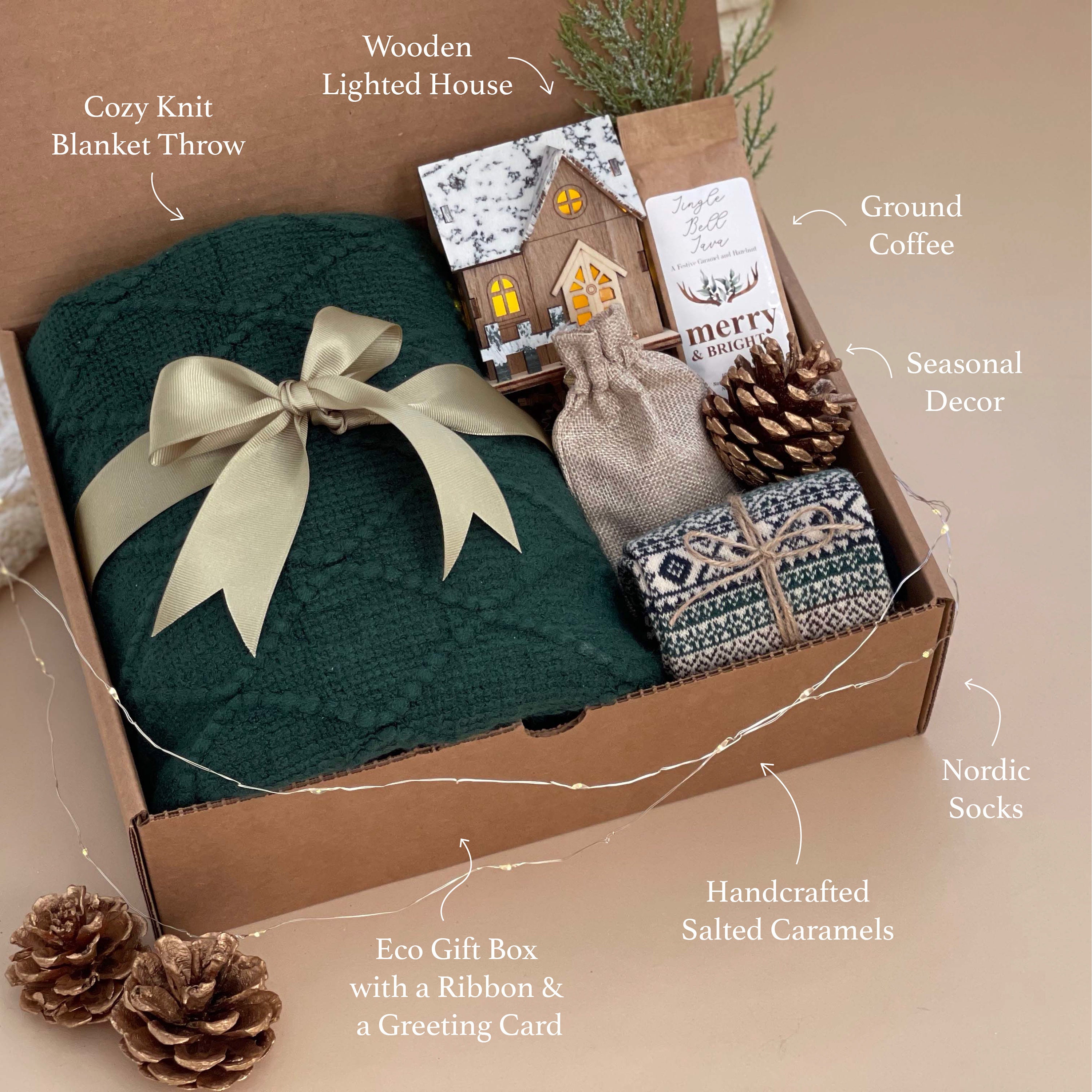 Nordic Christmas Gift Box, Bookblock