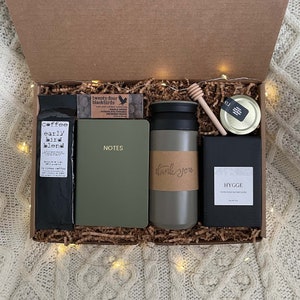 Thank You Gift Box For Men and Women Corporate Gifting, Hygge Gift Box, Employee Appreciation gift, Birthday Gift Basket for Dad, Friend image 2