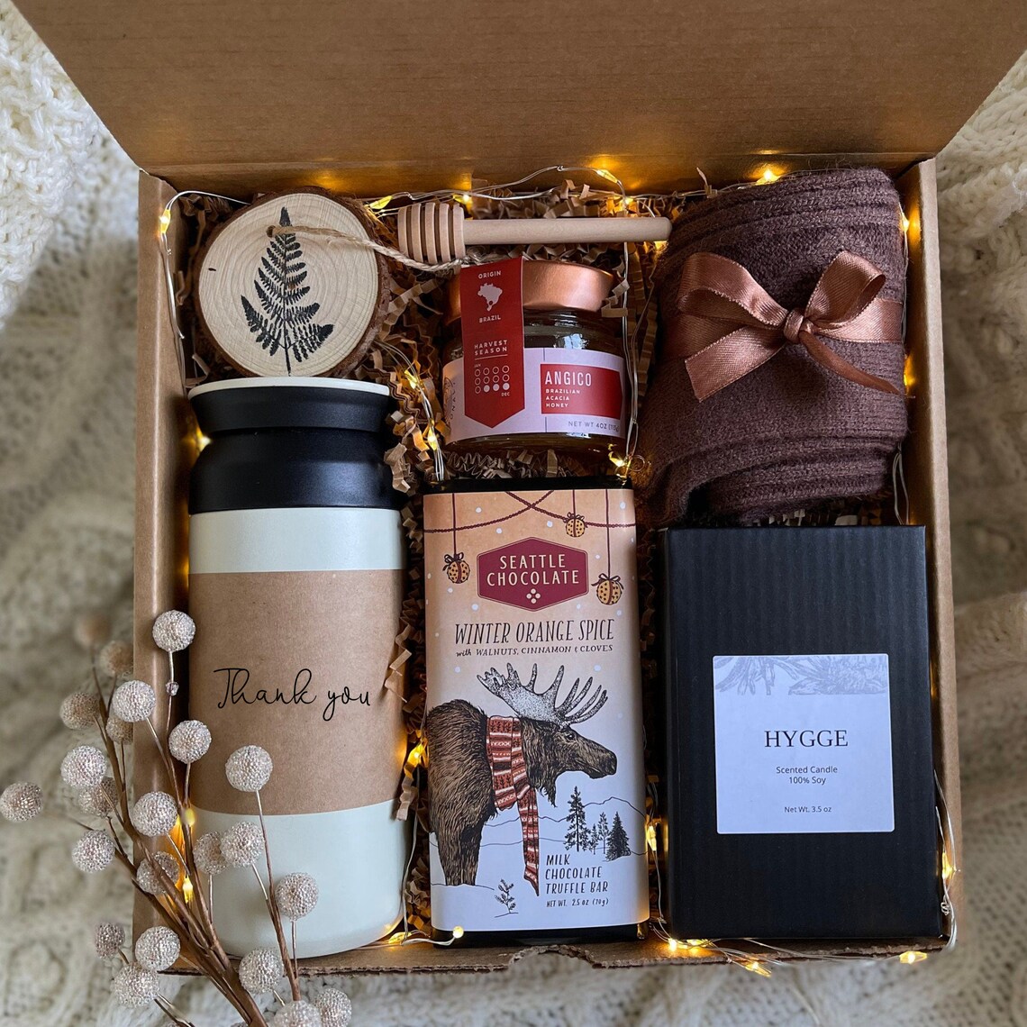 Cozy Care Package for Friend Hygge Box Gift Basket for Etsy