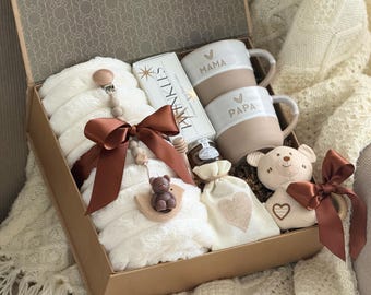 New Parents Gift Box for New Mom, New Dad & Baby | New Baby Gift Basket for the Whole Family, New Parent Care Package, New Mom and Dad Gifts
