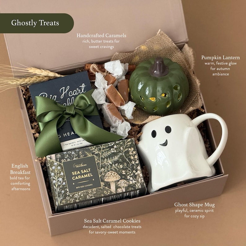 Halloween Gift Box, Cute Fall Care Package, Boo Basket for Adults or ...