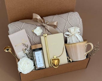 Retirement gift box for her, congratulations gift basket, farewell care package, promotion gift, appreciation gift, thank you gift for women