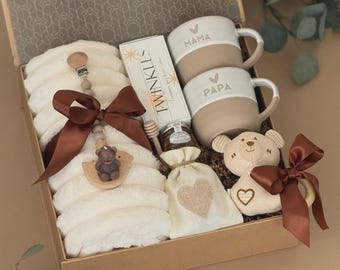 New Parents Gift Box for New Mom, New Dad & Baby | New Baby Gift Basket for the Whole Family, New Parent Care Package, New Mom and Dad Gifts