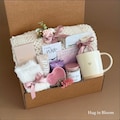 Luxury self care box for women, spa gift box for her, care package for her, hug in a box, congratulations gift, thank you gift for friend