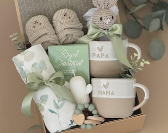 New Parents Gift Box for New Mom, New Dad & Baby | New Baby Gift Basket for the Whole Family, New Parent Care Package, New Mom and Dad Gifts