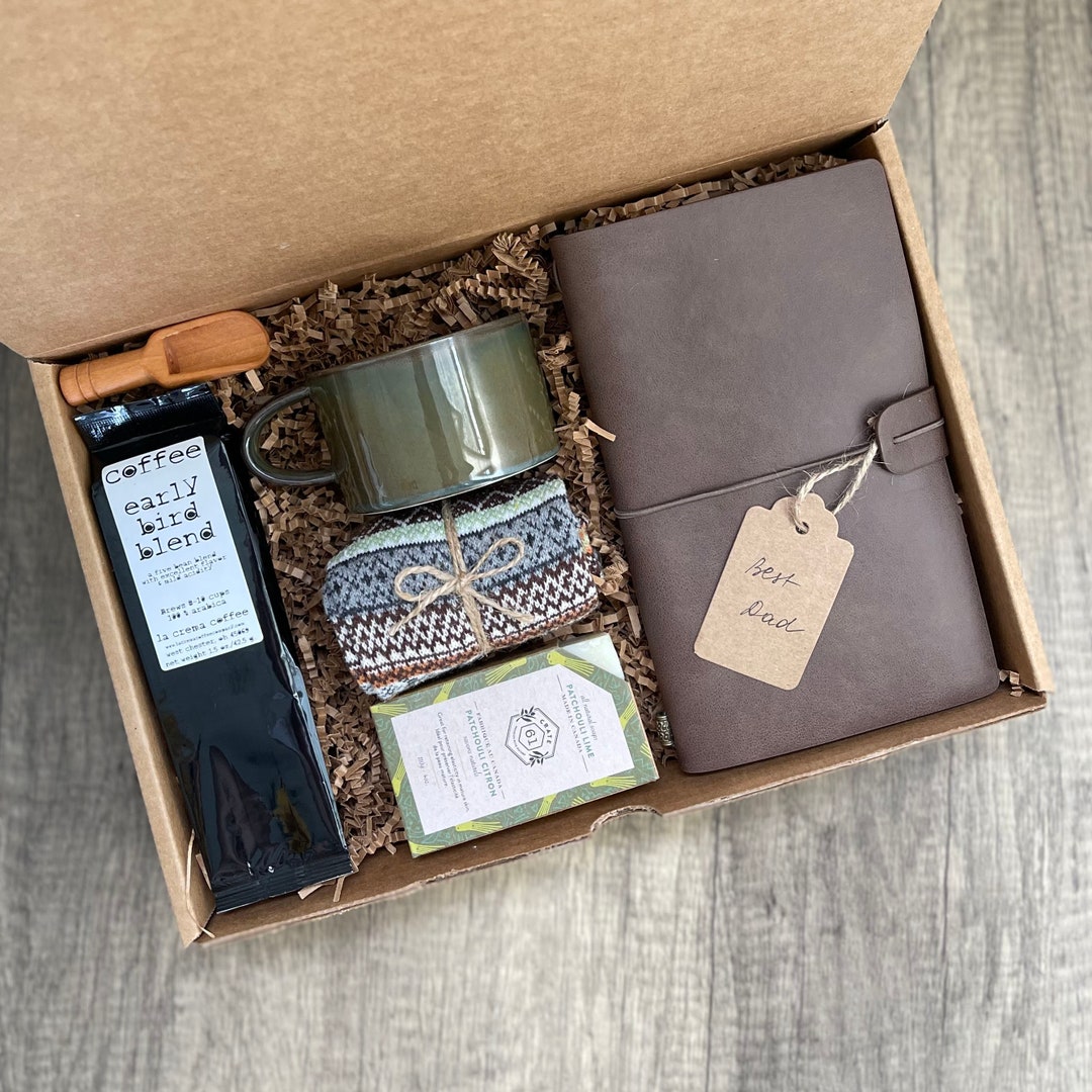 Personalized Hygge Gift Box, Gifts for Dad, Gift Basket for Men, Gift