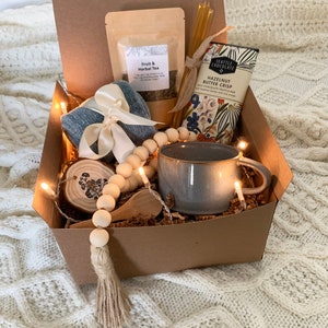 Cozy care package | gift box for women, fall gift box, hygge gift box, sympathy gift, grief care package, thinking of you care package (BDS)