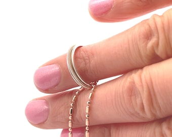 Acoustic Guitar String Ring Necklace