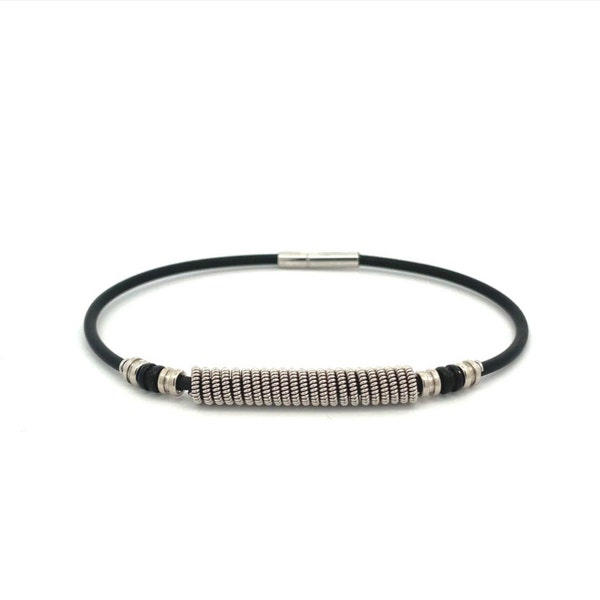 Electric Guitar String Coil Bracelet