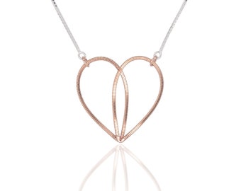 Guitar String Heart Necklace