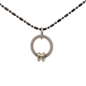 True Colors Bass Guitar String and Silver Necklace
