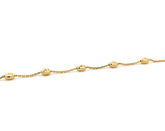 Solid Gold, 18k, Moon-cut Chain