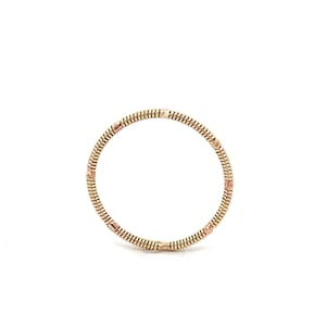 Upcycled Gold Guitar String Ring – Sustainable Stacking Band – Minimalist Eco-Friendly Jewelry