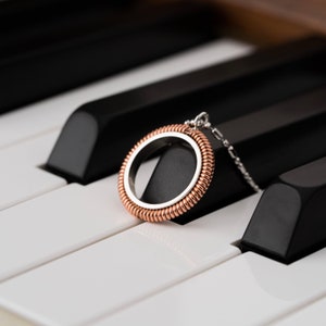 Piano String Circle Necklace