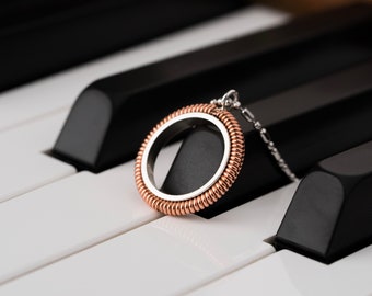 Piano String Circle Necklace