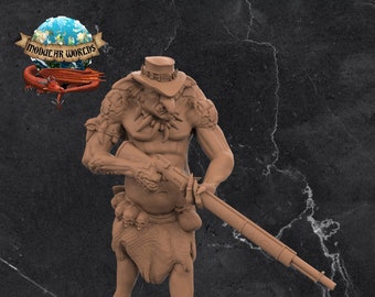 Troll Big Game Hunter: Tabletop Gaming Miniature (Resin 3D Print)