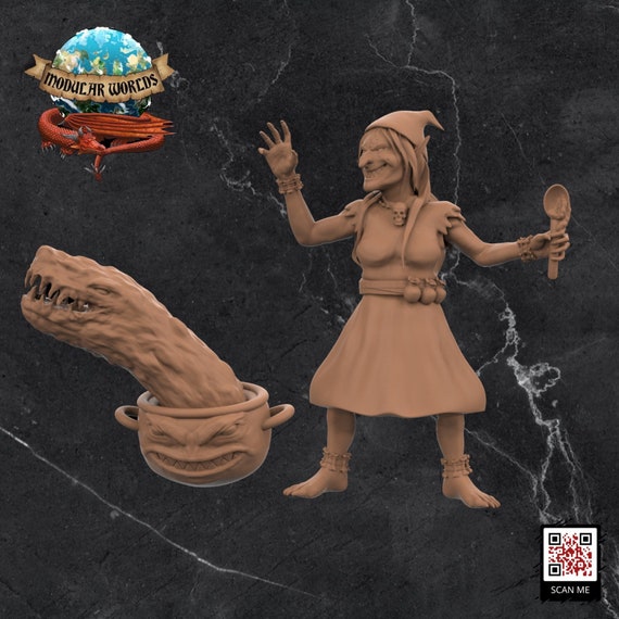 Hag With Cauldron Etsy
