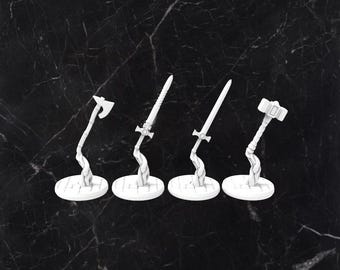 Spirit Weapons: Tabletop Gaming Miniature (Resin 3D Print)