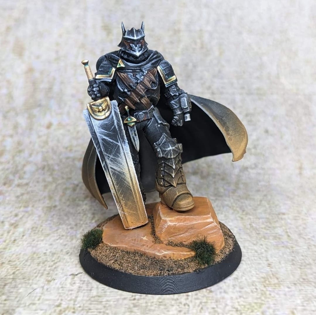 未開封　Dark Sword Mountain Giant メタルミニチュア Gutz Crazed Marine Captain: Tabletop Gaming Miniature (resin 3D
