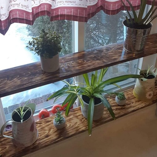Customizable Hanging Window Shelf Plant Shelf Hanging Etsy