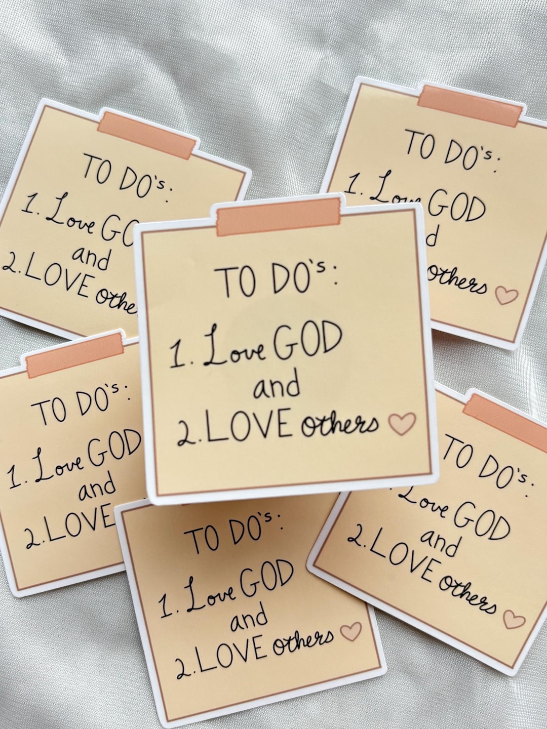 Memo Sticker, Sticky Note Sticker, Love God and Love Others Vinyl ...