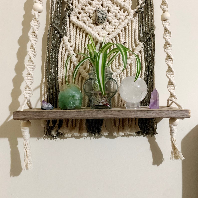 Home & Living macrame shelfcrystal shelfplanttarot shelf Colorful ...