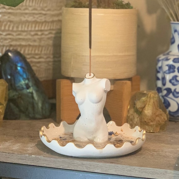 Goddess Crystal Gemstone Incense Holder