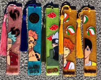 naruto bookmark etsy