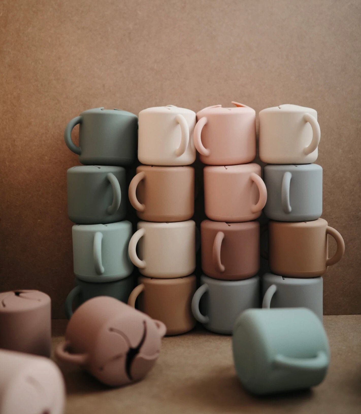 Mushie Silicone Snack Cups Pots Toddler Containers Weaning Etsy