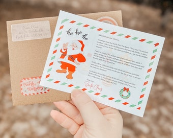 Santa Claus Letter, Elf in Coming Letter, Santa Claus Personalized Letter for Child