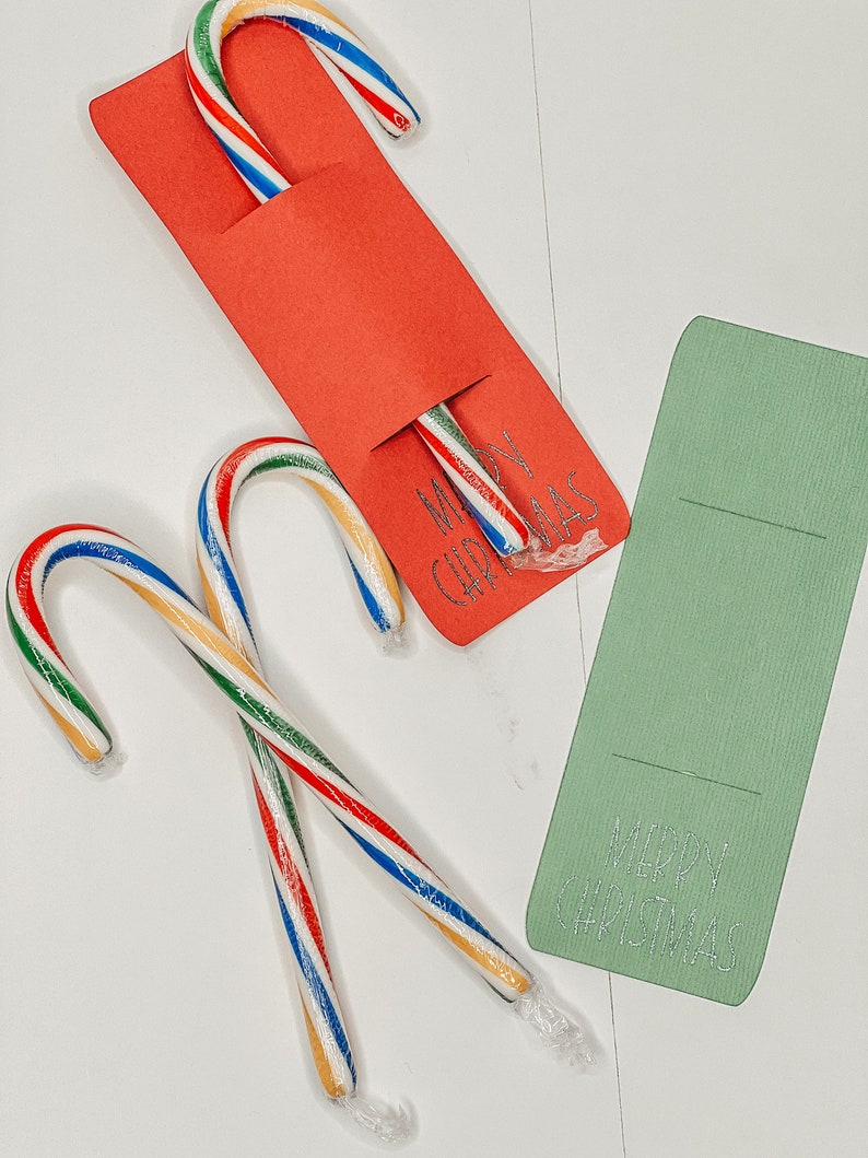 Candy Cane Holder Tags SVG, Lollipops Holder, Tag Holder, Christmas
