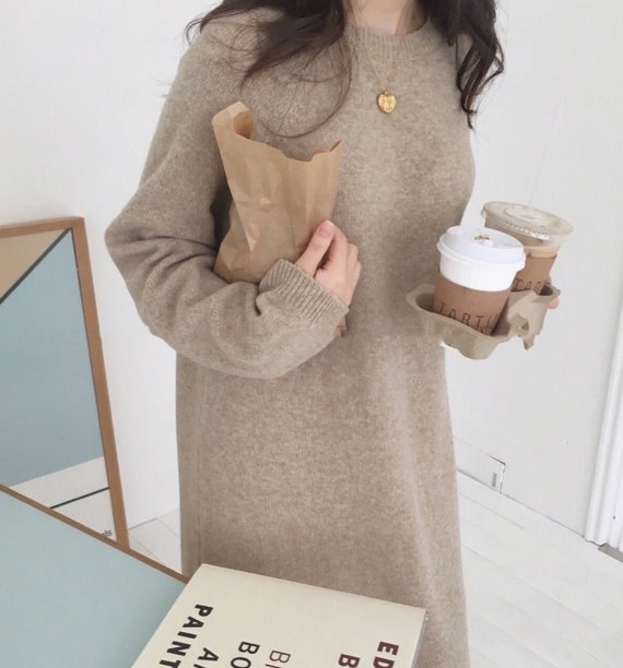 sweater dress midi length