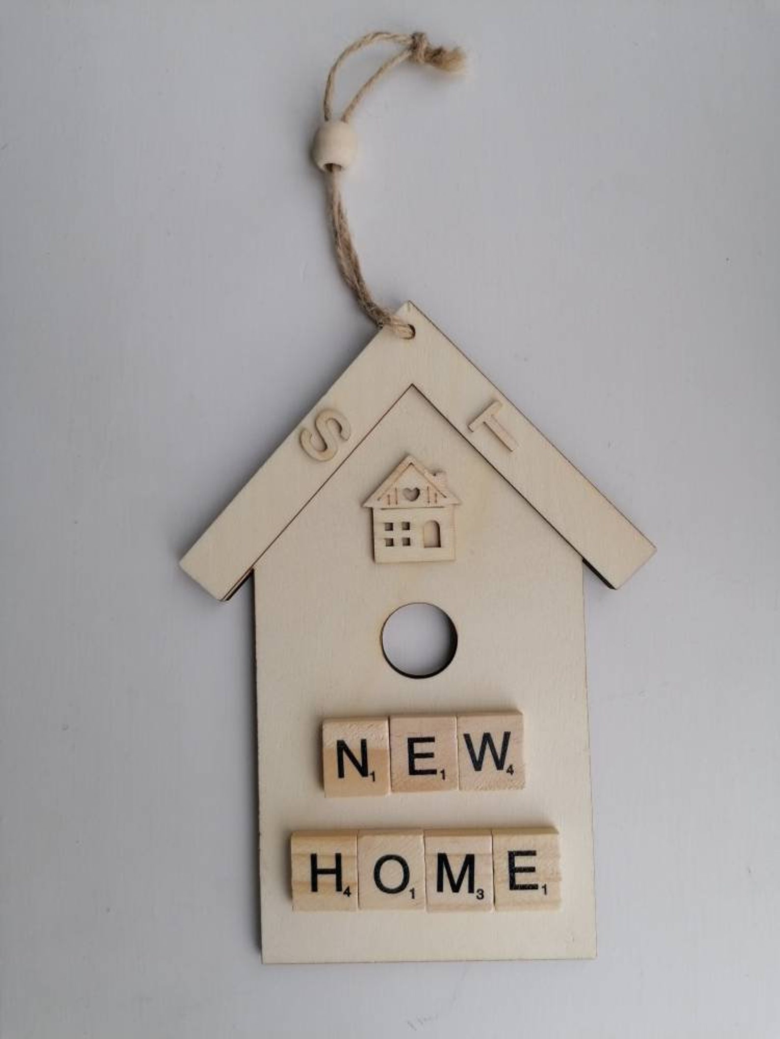 Beautiful Wooden House Ornament That Can Be Personalised Etsy