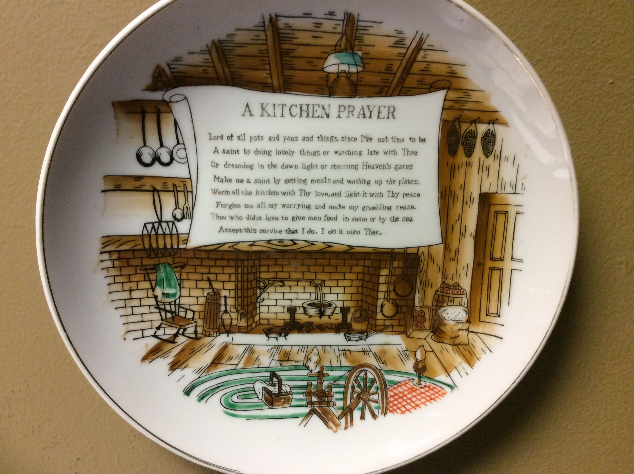 Kitchen Prayer Plaque Etsy