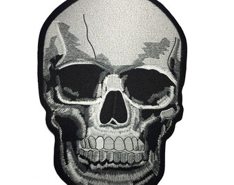 Alien Brain Skull Spooky Horror Iron on Embroidered Large Size Back patch XL Alien Brain Skull Spooky Horror Iron on Embroidered Large Size Back patch XL