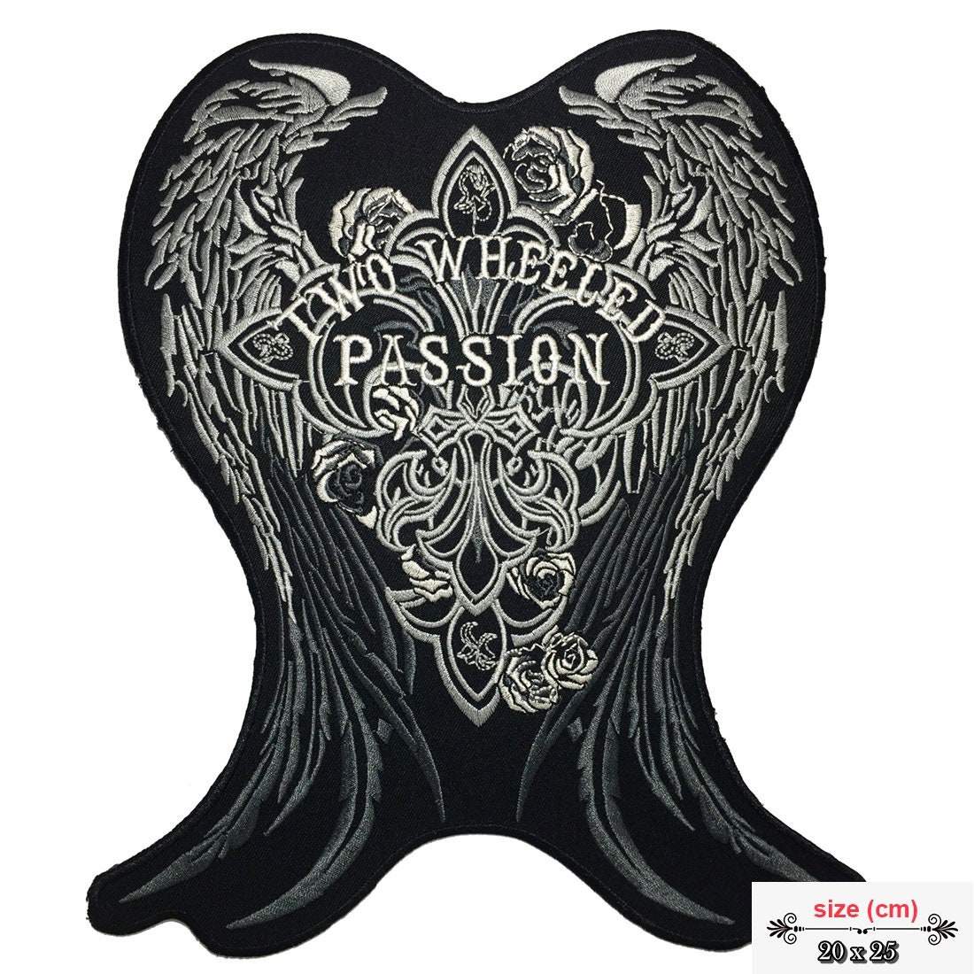 Two Wheeled Passion Angel Wing Large Giant Back Patch XL - Etsy