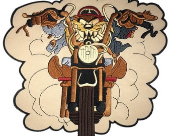 Taz Chopper Rider gigante grande parche posterior XL