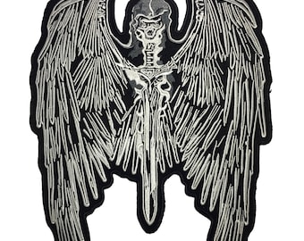 Satanic Devil Grim Crow Large Giant back Patch XL