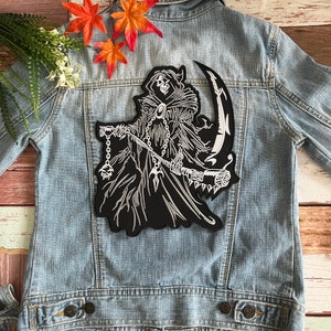 Grim Reaper Hell DEmon Large Giant back Patch XL